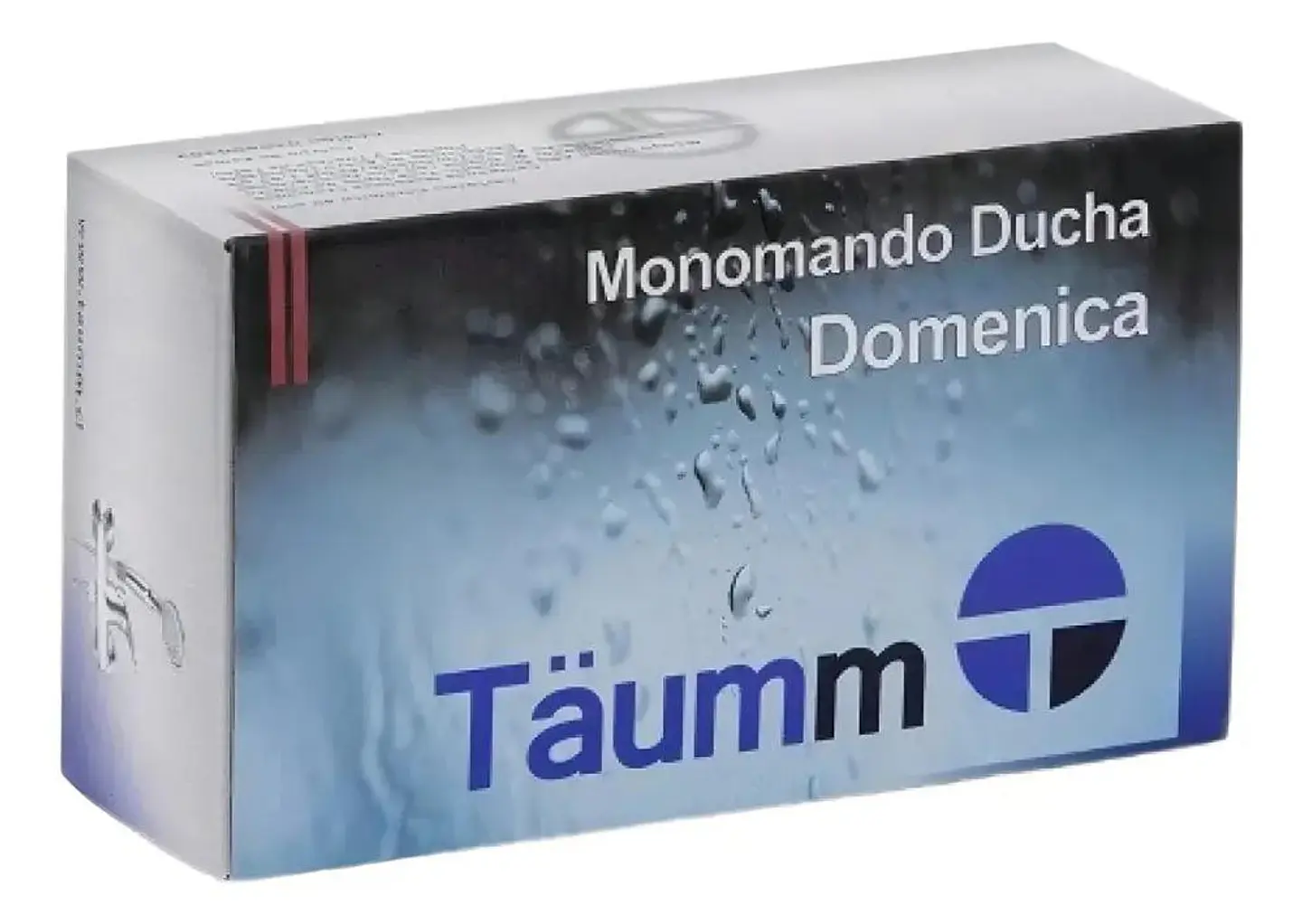 Llave Monomando Ducha Domenica Taumm Plata Cromado 10