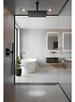 Plato Para Ducha Cuadrado 25 Cm Schwarz Taumm Negro Mate Negro - Miniatura 12