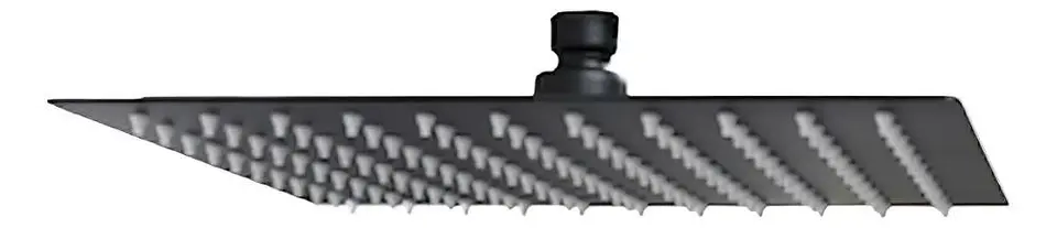 Plato Para Ducha Cuadrado 25 Cm Schwarz Taumm Negro Mate Negro 13