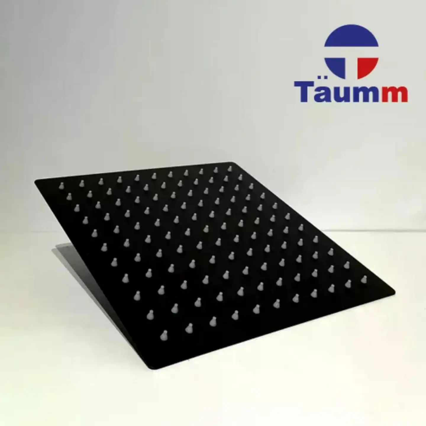 Plato Para Ducha Cuadrado 25 Cm Schwarz Taumm Negro Mate Negro 14