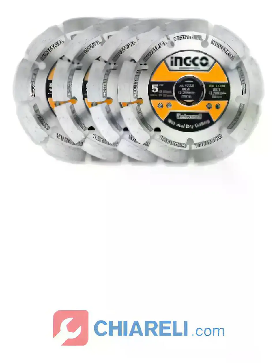 Sierra Cortadora De Muro Eléctrica Ingco 1500 W 125 Mm+ 8 Pz 13