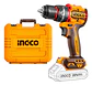 Taladro Perc Inalámbrico Bl 20v Ingco + 2 Bateria Cidli20668 - Amarillo - 50/60 - Miniatura 14