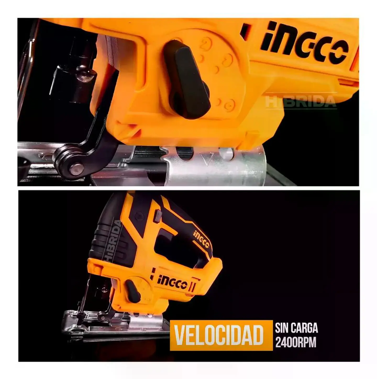 Sierra Caladora Inalámbrica Ingco 20v + 5 Sierras Cjsli8501 15