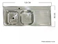 Lavaplatos Doble 120x50 Sobreponer Derecho Monomando Taumm Gris - Miniatura 4