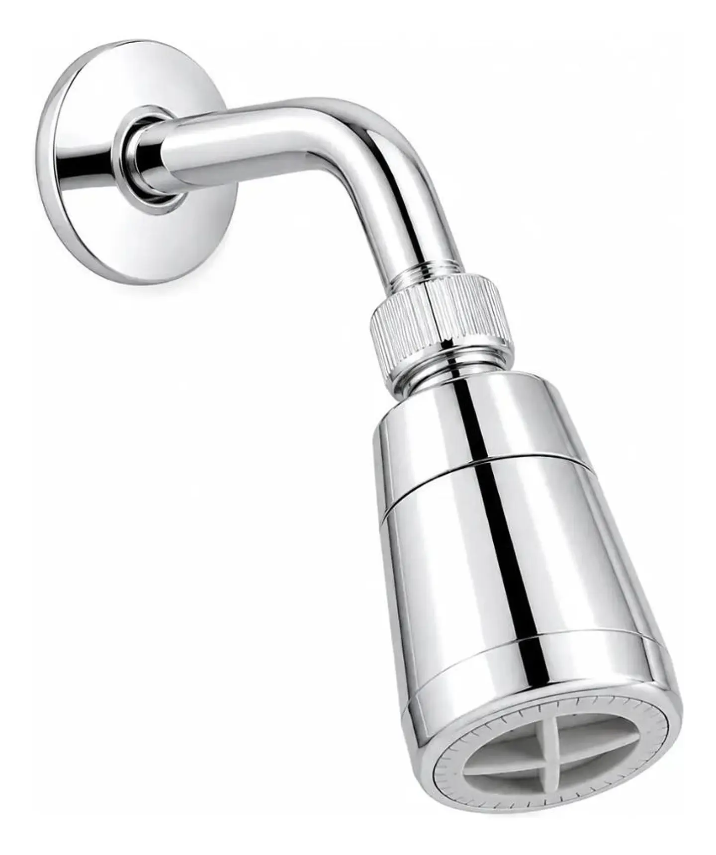 Brazo Ducha Cromada Abs Al Muro Con Difusor Taumm Acabado Brillante Color Plateado Plata Cromado 1