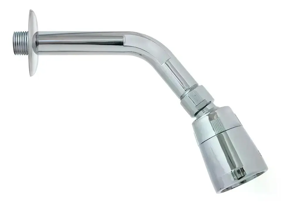 Brazo Ducha Cromada Abs Al Muro Con Difusor Taumm Acabado Brillante Color Plateado Plata Cromado 2