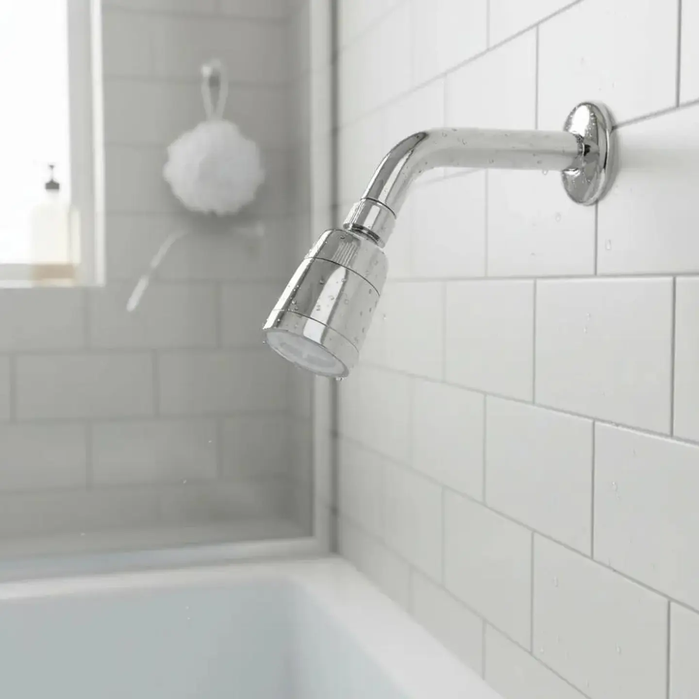 Brazo Ducha Cromada Abs Al Muro Con Difusor Taumm Acabado Brillante Color Plateado Plata Cromado 5