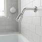 Brazo Ducha Cromada Abs Al Muro Con Difusor Taumm Acabado Brillante Color Plateado Plata Cromado - Miniatura 5