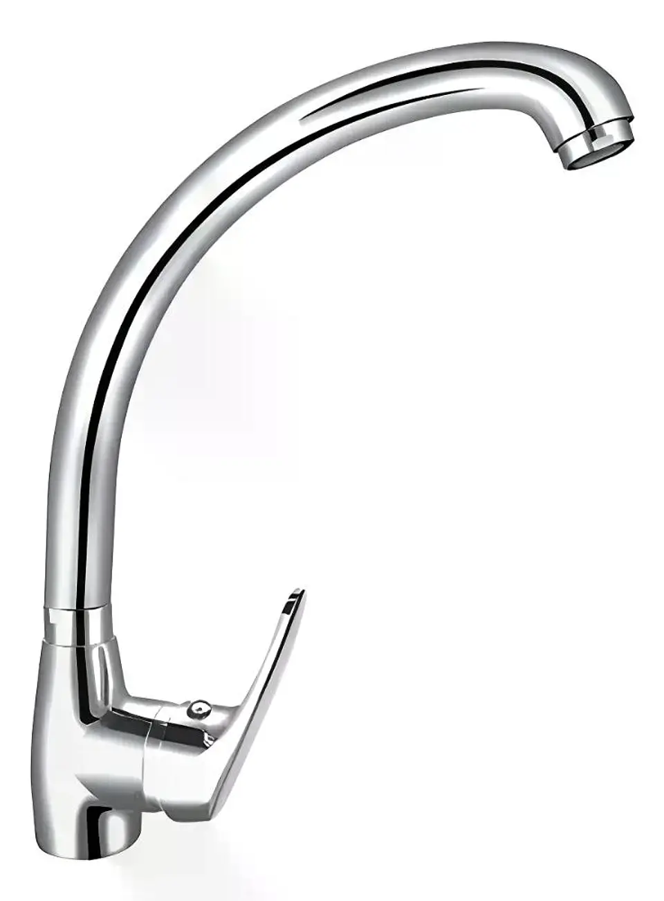 Llave Monomando Lavaplatos Vertical Domenica Taumm Plateado Brillante 1