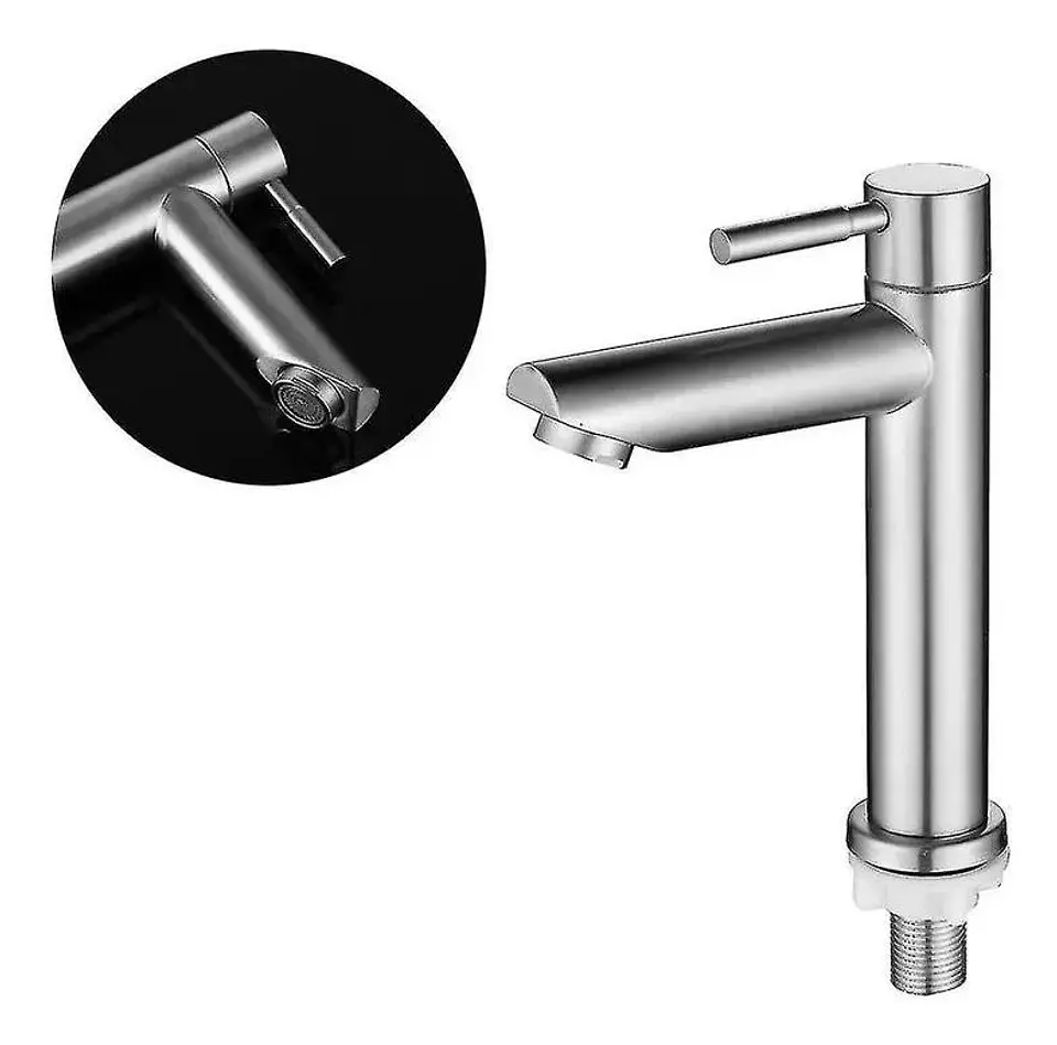 Llave Lavatorio Lavamanos Tipo Inox Taumm Metal Inox 10
