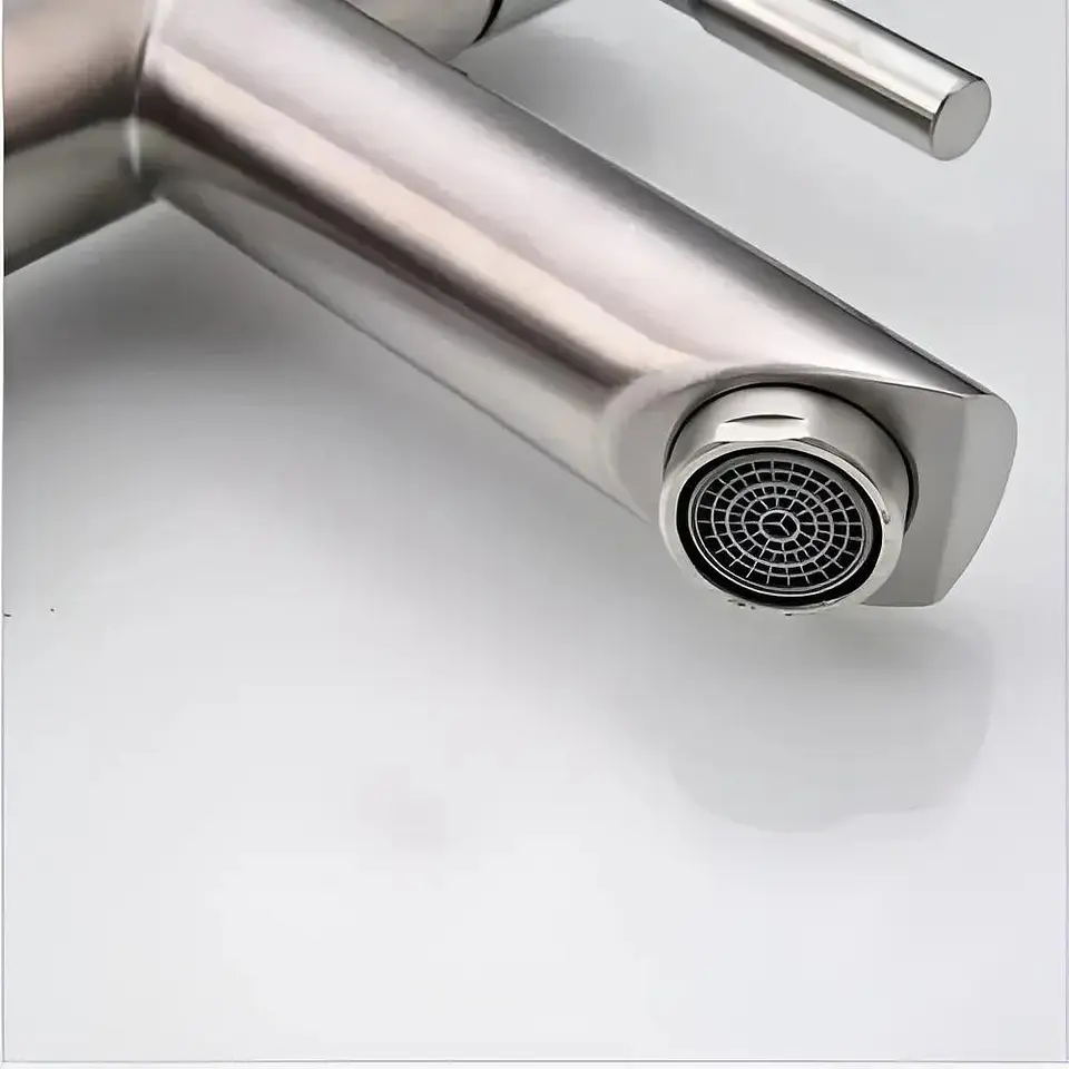 Llave Lavatorio Lavamanos Tipo Inox Taumm Metal Inox 11