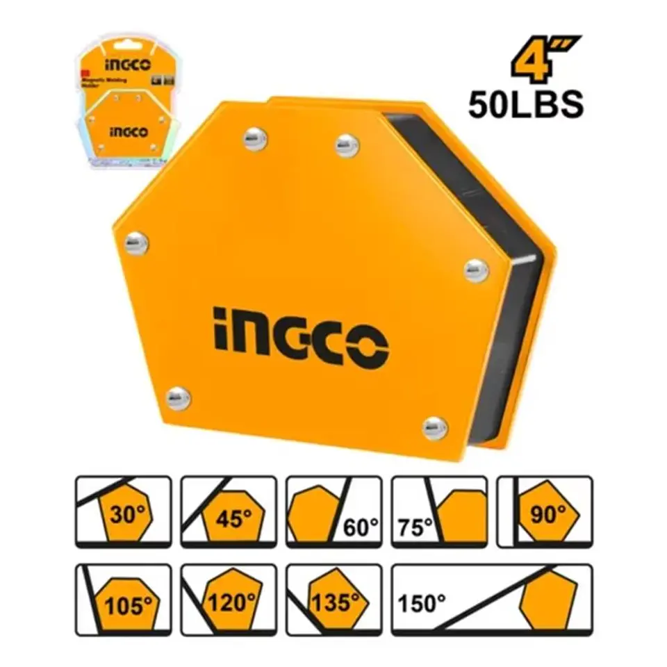 Escuadra Magnetica 9 angulos 4 Pulgadas 50 libras Ingco 1