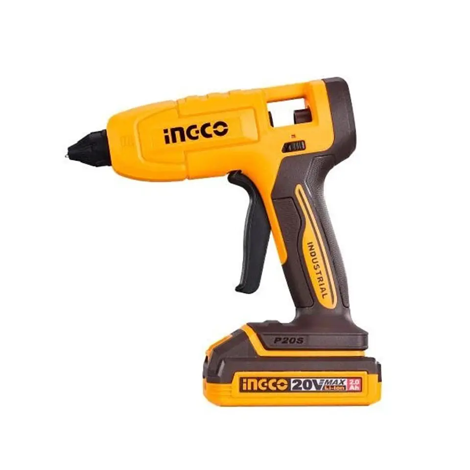 Pistola Para Silicona Inalambrica 17-20 gr/min 20V Ingco 7