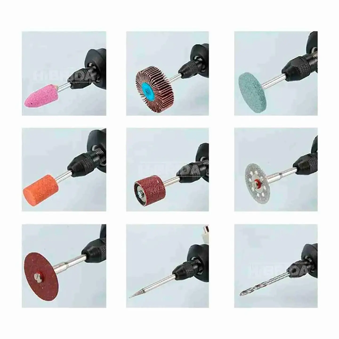 Set 420 piezas  Mini Torno Multifuncional Ingco  AKMG4208 4