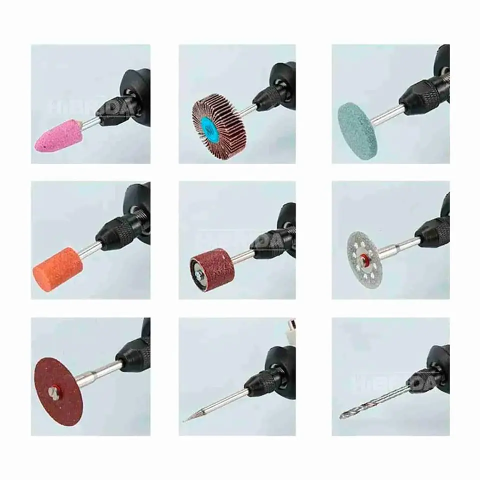 Set 420 piezas  Mini Torno Multifuncional Ingco  AKMG4208 4