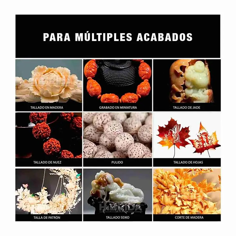 Set 420 piezas  Mini Torno Multifuncional Ingco  AKMG4208 6