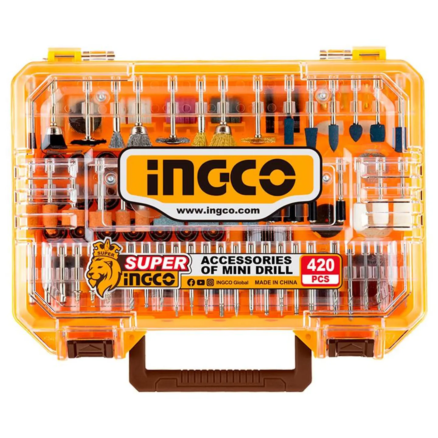Set 420 piezas  Mini Torno Multifuncional Ingco  AKMG4208 12