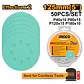 Set 50 Discos Lija Multimaterial 125 mm 5 Pulg P40-180 Ingco - Miniatura 2