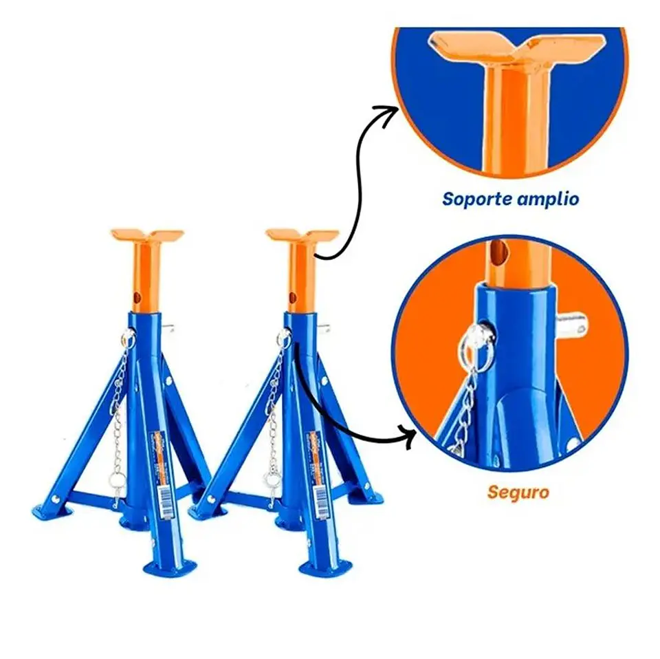 Set de 2 Banquillos  Elevacion 2 Toneladas Wadfow WHJ3502 5