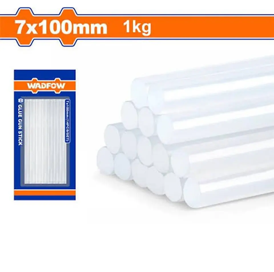 Set de Barras de Silicona 1 Kg 7x100 mm Wadfow WGJ3810 2