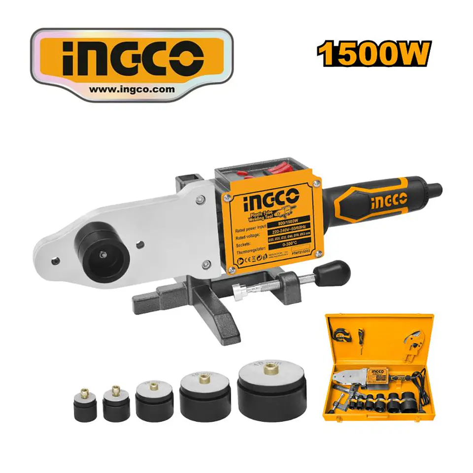 Termofusora Electrica Industrial 1500W 0-300 Grados Ingco 7