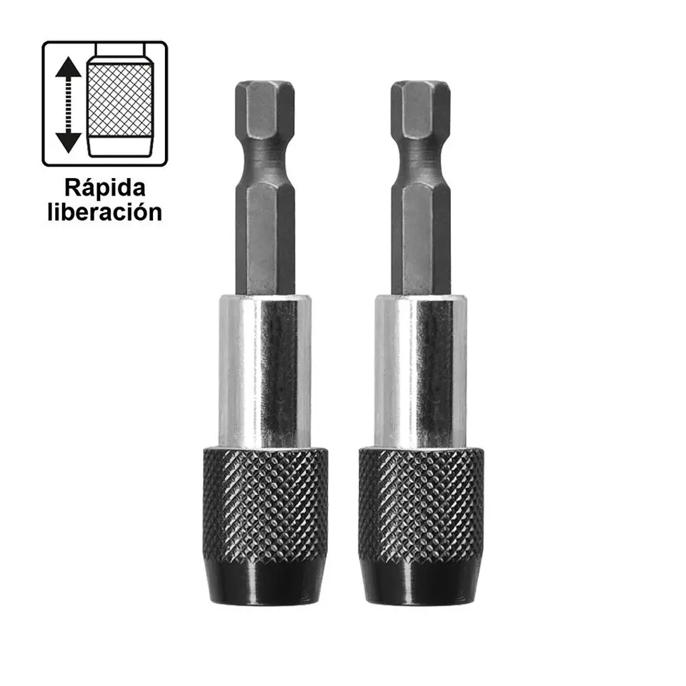 Set de 2 Adaptador Puntas 1/4 Pulgadas 60 mm  Ingco ABH20601 2