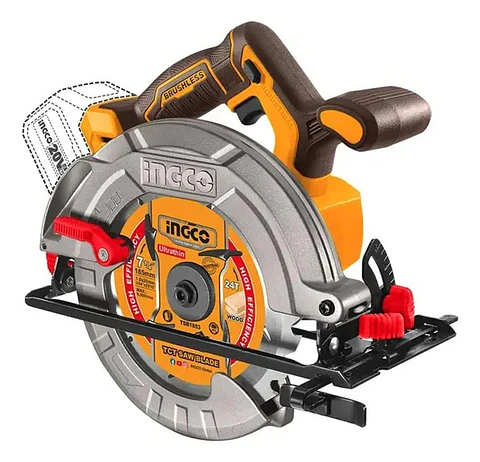 Sierra Circular Inalambrica BL 1/4 20V 185 mm Ingco