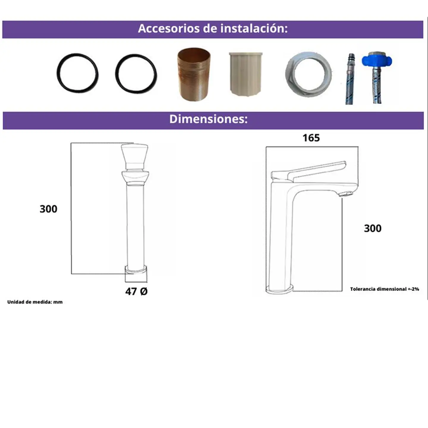 Llave Monomando Lavatorio Alto Kassel Taumm Deluxe Premium Gris Cepillado 3