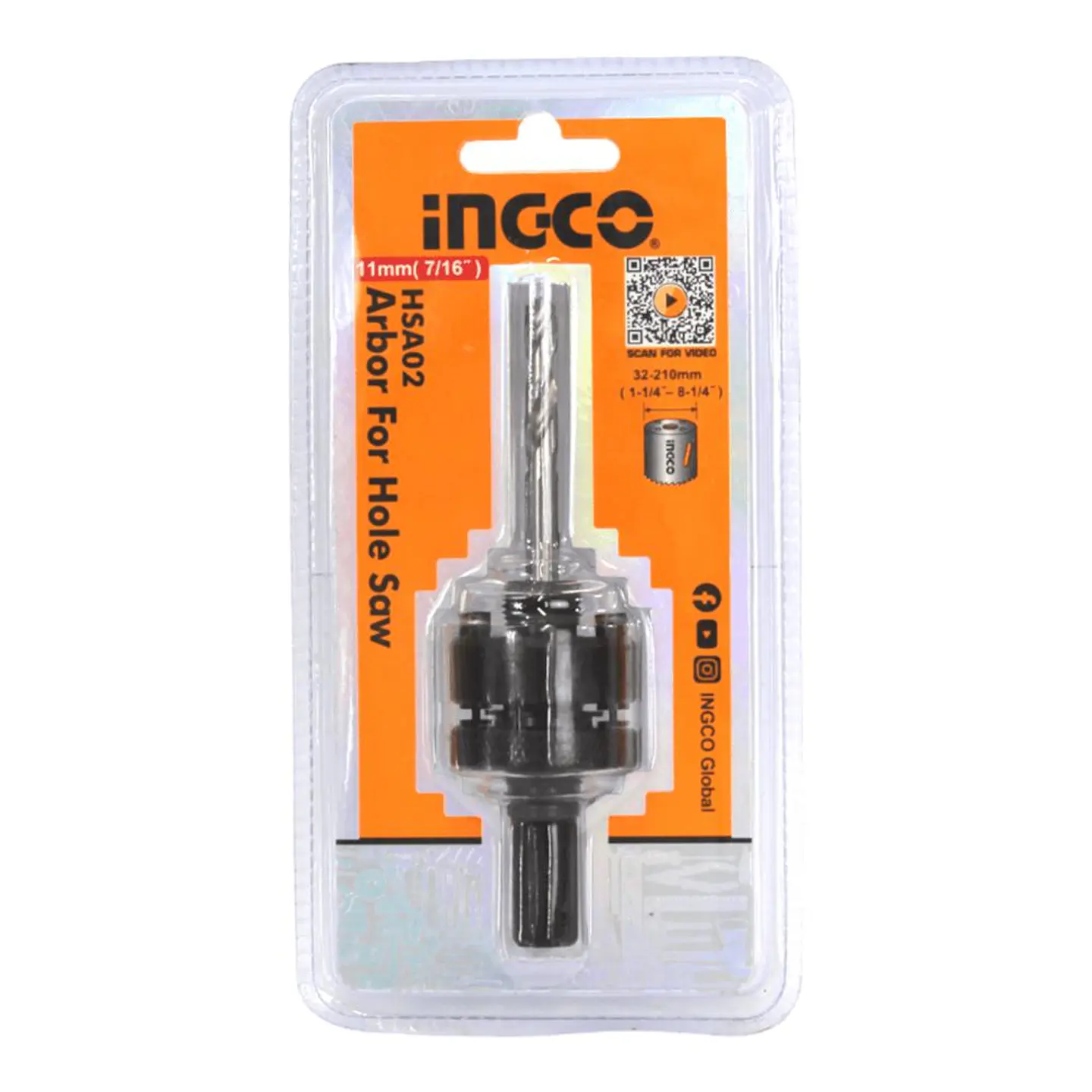 Broca Para Sierra Copa 32-210 mm (7/16) Ingco HSA02 4