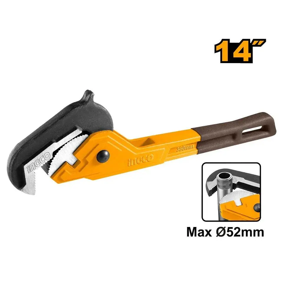 Llave Para Tubería Tubo Autoajustable 350mm (14) Ingco 1