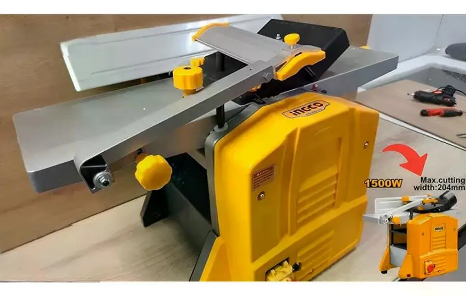 Ensambladora Cepilladora Canteadora Ele Ingco Jap15001 1500w Amarillo 4