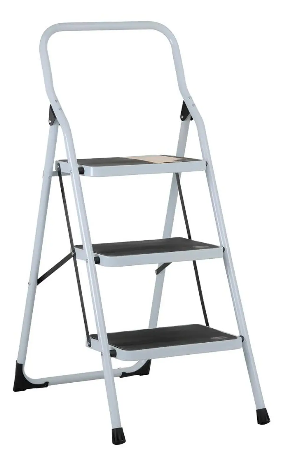 Escalera De Tijera Metalica 3 Peldaños Mirlo 903 Plegable 1