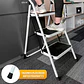 Escalera De Tijera Metalica 3 Peldaños Mirlo 903 Plegable - Miniatura 3