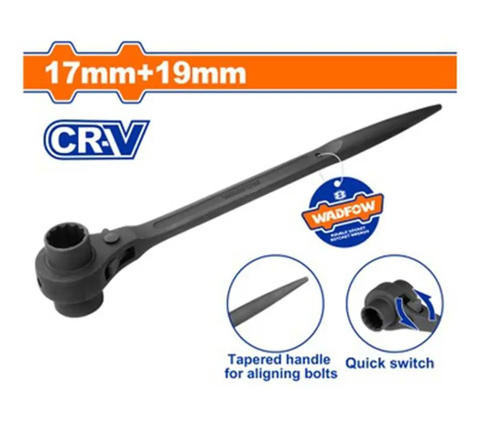 Llave Chicharra Doble Para Andamios 1922mm Wadfow WSA7104 1