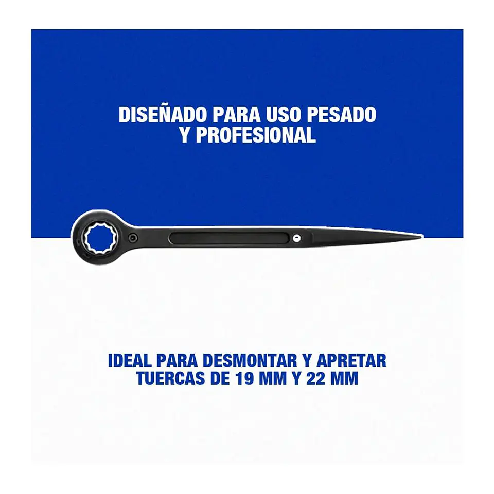 Llave Chicharra Doble Para Andamios 1922mm Wadfow WSA7104 7