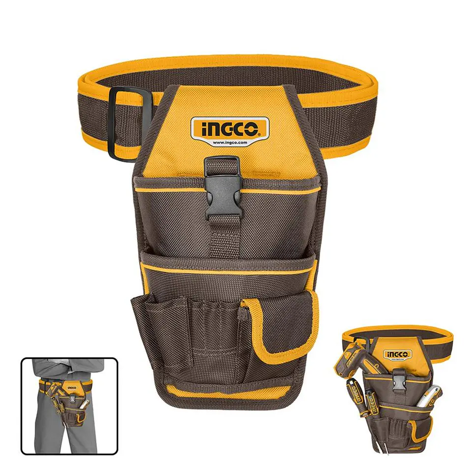 Cinturon Porta Herramientas Taladro 10 Bolsillos 8 Kg Ingco 1