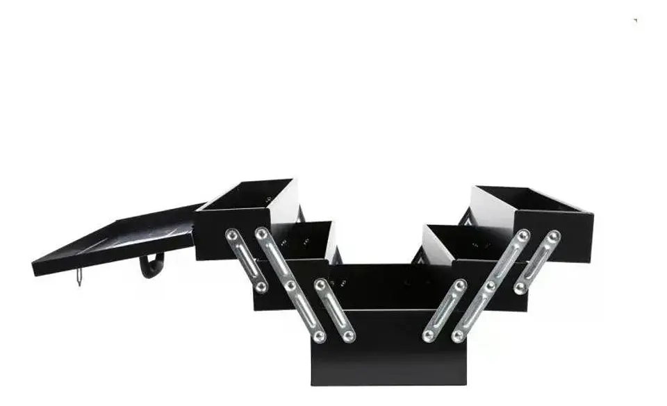 Caja De Herramientas Metálica 5 Bandejas Ubermann Negro 1
