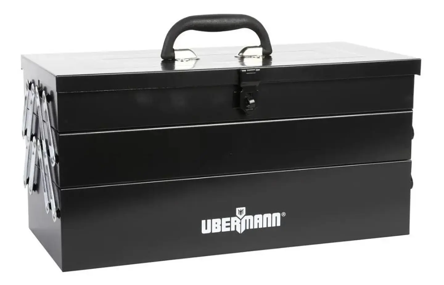Caja De Herramientas Metálica 5 Bandejas Ubermann Negro 2