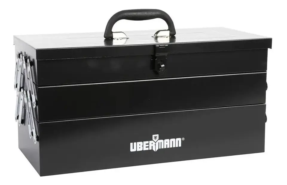 Caja De Herramientas Metálica 5 Bandejas Ubermann Negro 2