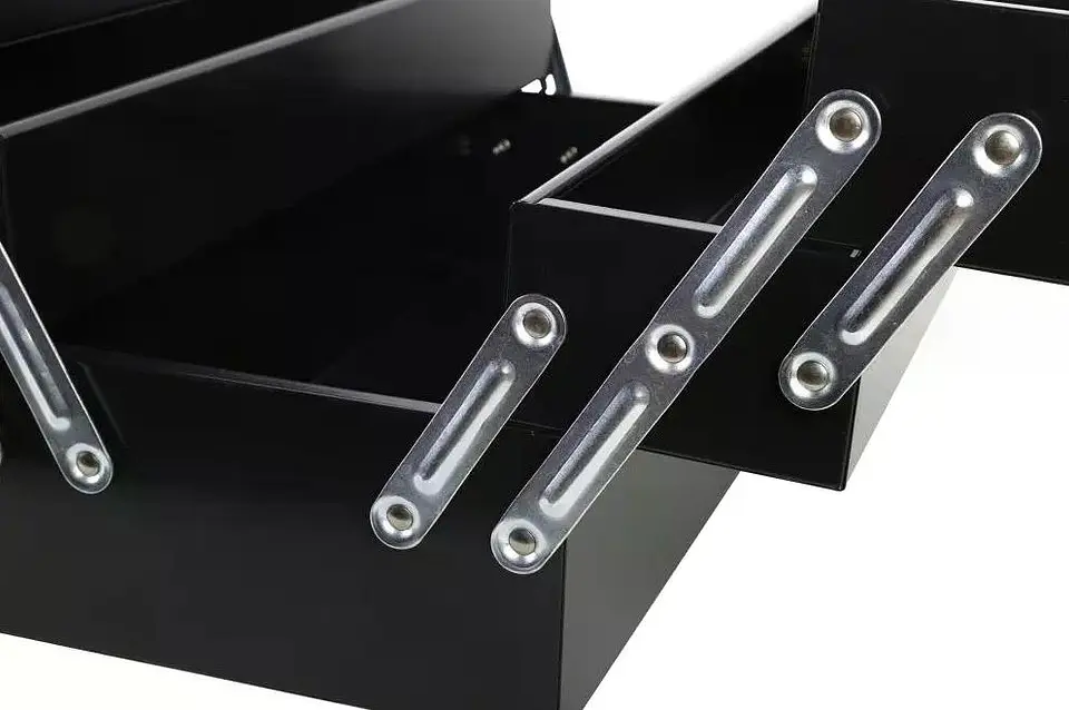 Caja De Herramientas Metálica 5 Bandejas Ubermann Negro 3