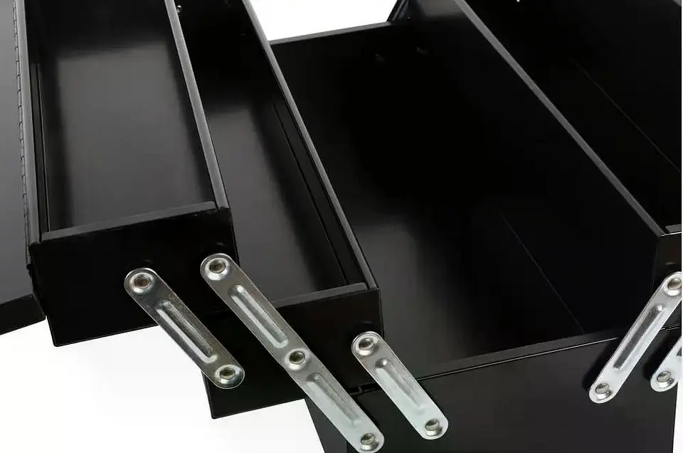 Caja De Herramientas Metálica 5 Bandejas Ubermann Negro 4