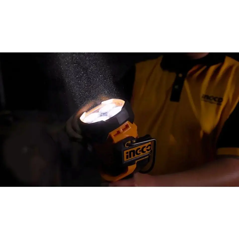 Lampara Linterna Led Inalambrico 20V 800/2500 Lumenes Ingco 9