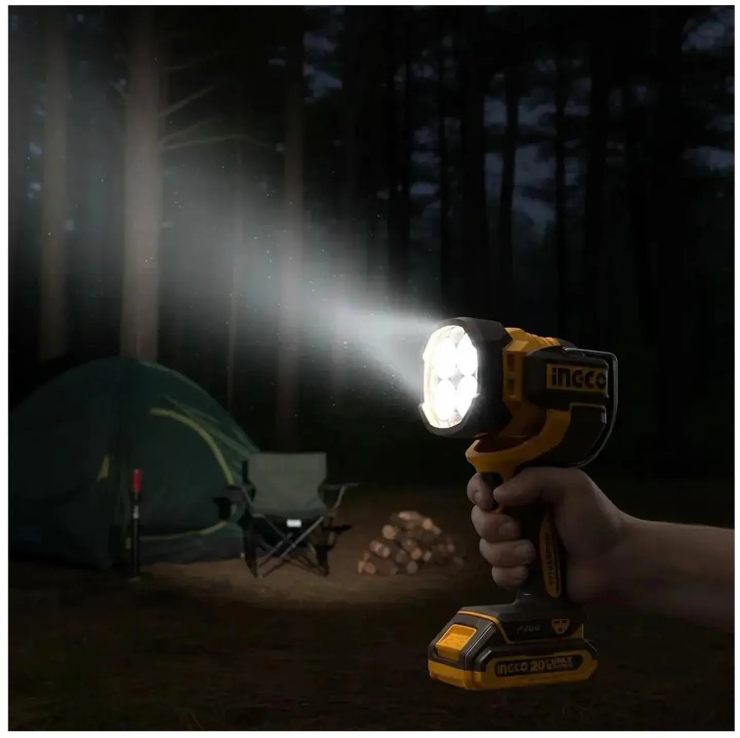 Lampara Linterna Led Inalambrico 20V 800/2500 Lumenes Ingco 11