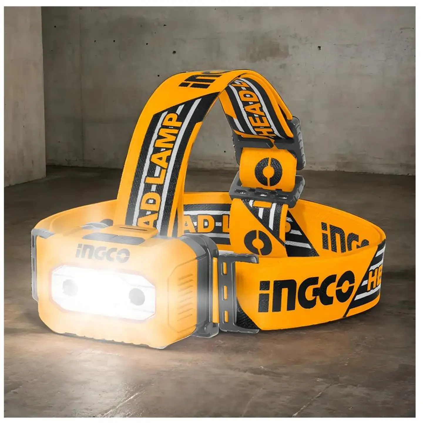 Linterna Led Frontal A Pilas 100-200 lumenes Ingco 9
