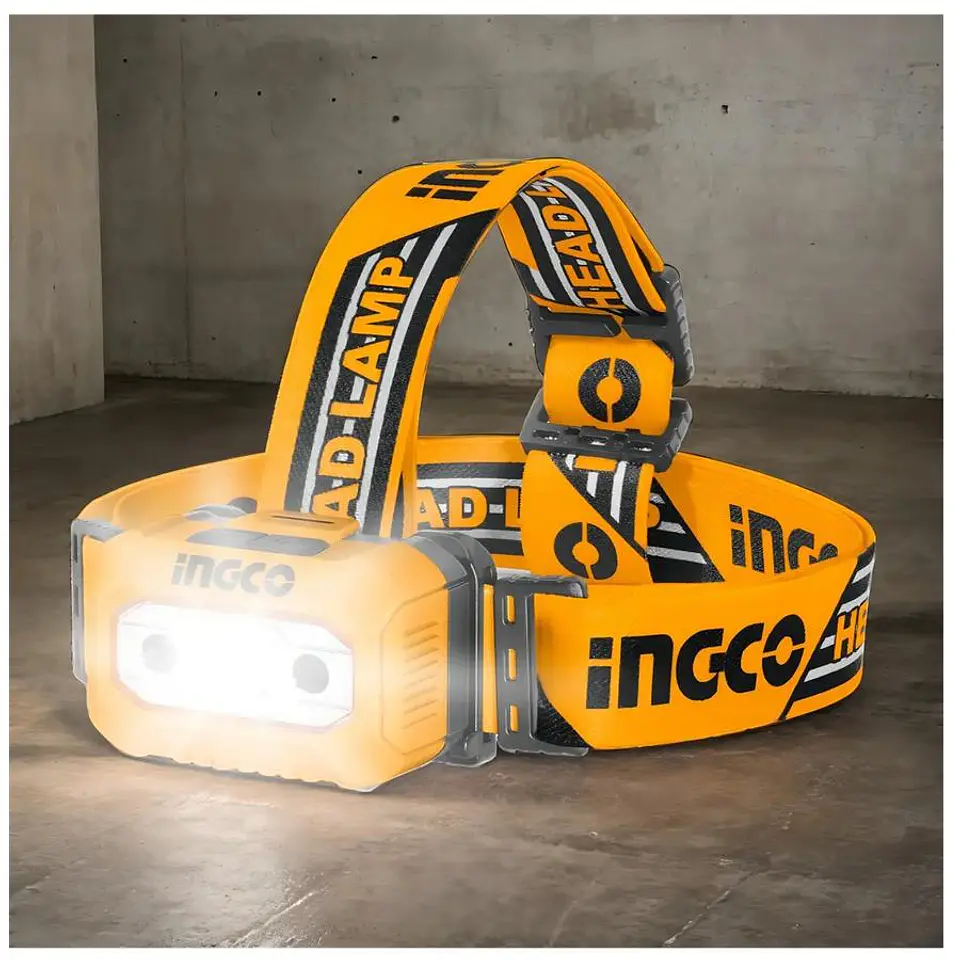 Linterna Led Frontal A Pilas 100-200 lumenes Ingco 9