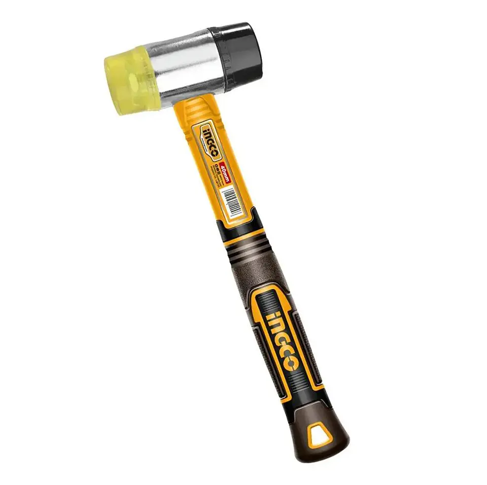 Martillo Doble Cabeza Goma Plastico 40 mm Ingco  Maceta 2