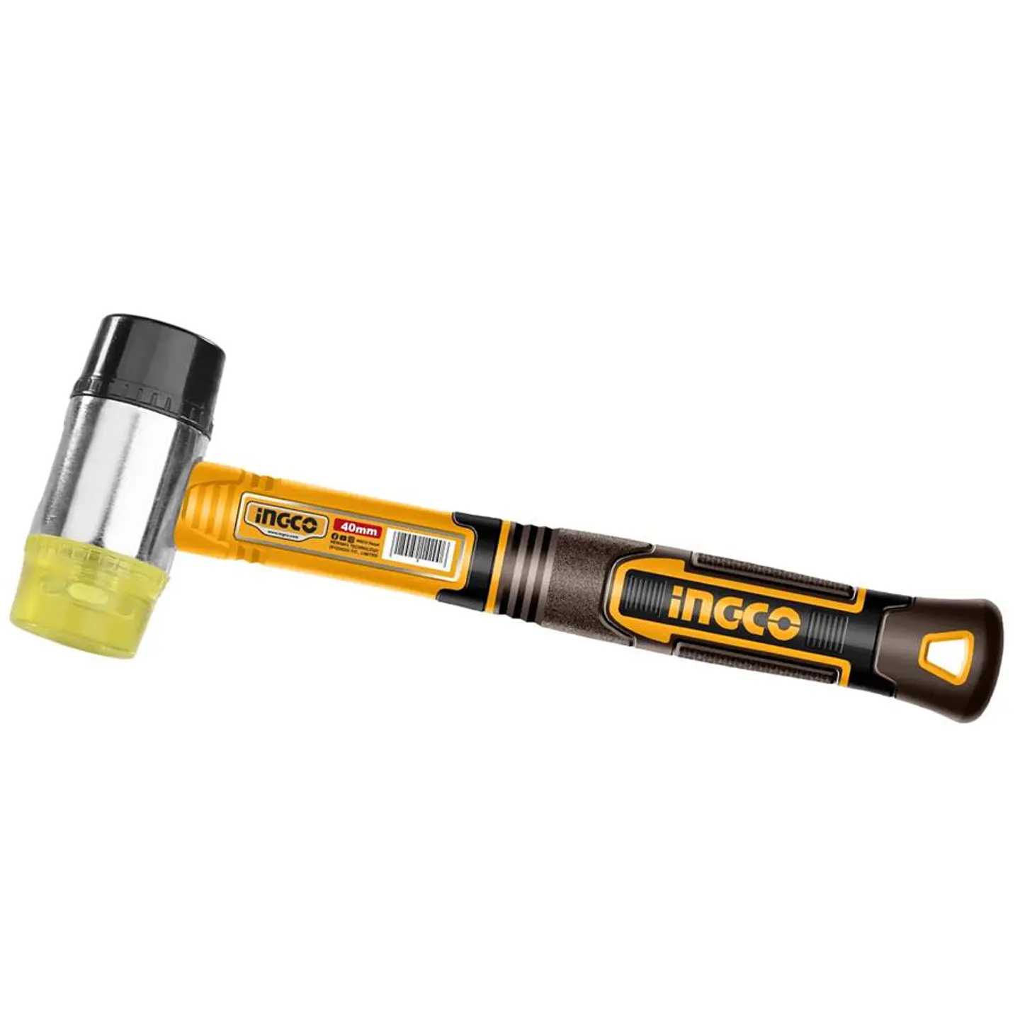 Martillo Doble Cabeza Goma Plastico 40 mm Ingco  Maceta 6
