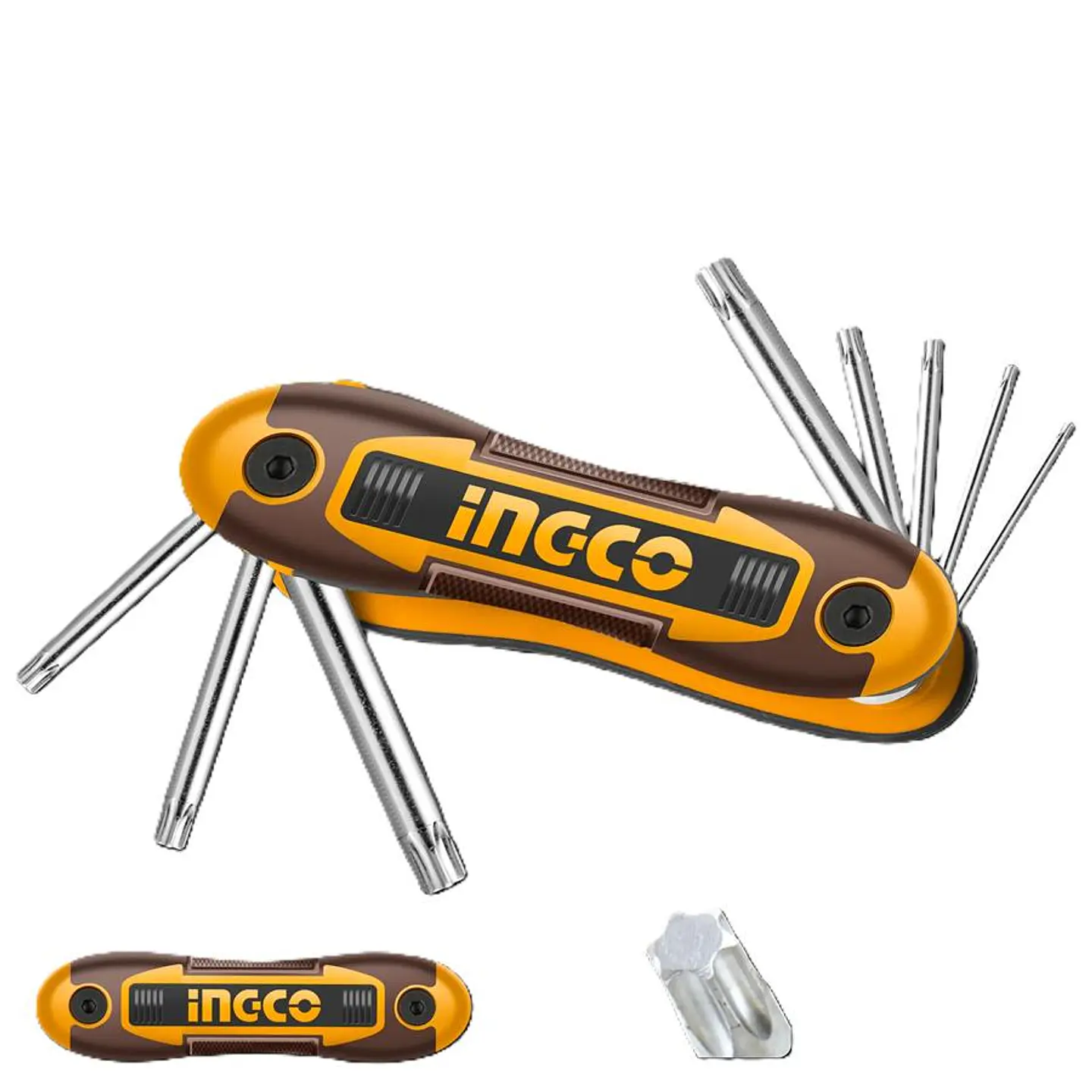 Set de Llaves Torx  Llavero 8 piezas T9-T40 Ingco d Bolsillo 1