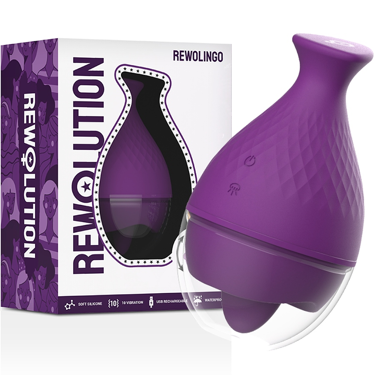 REWOLUTION - VIBRADOR REWOLINGO COM LÍNGUA 1
