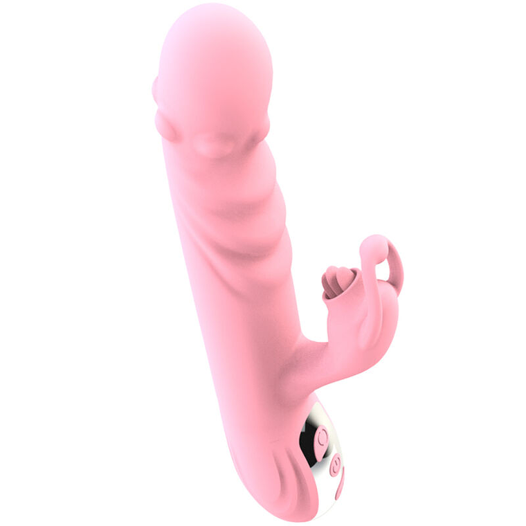 ARMONY - VIBRADOR TOTALMENTE LÍNGUA COM EFEITO DE CALOR ESTIMULANTE ROSA 1